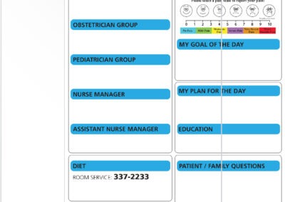 Patient Communication Marker Boards (Changeable) - Main Line Health Bryn Mawr Hospital