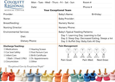 Patient Communication Marker Boards - Colquitt Regional Medical Center