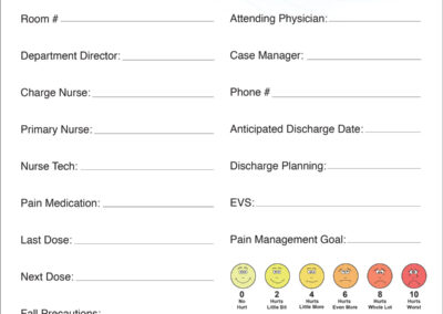 Patient Communication Marker Boards - Gadsden Regional Medical Center