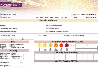 Patient Communication Marker Boards - Honor Health B