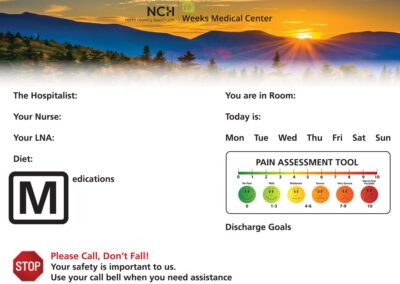 Patient Communication Marker Boards - Weeks A