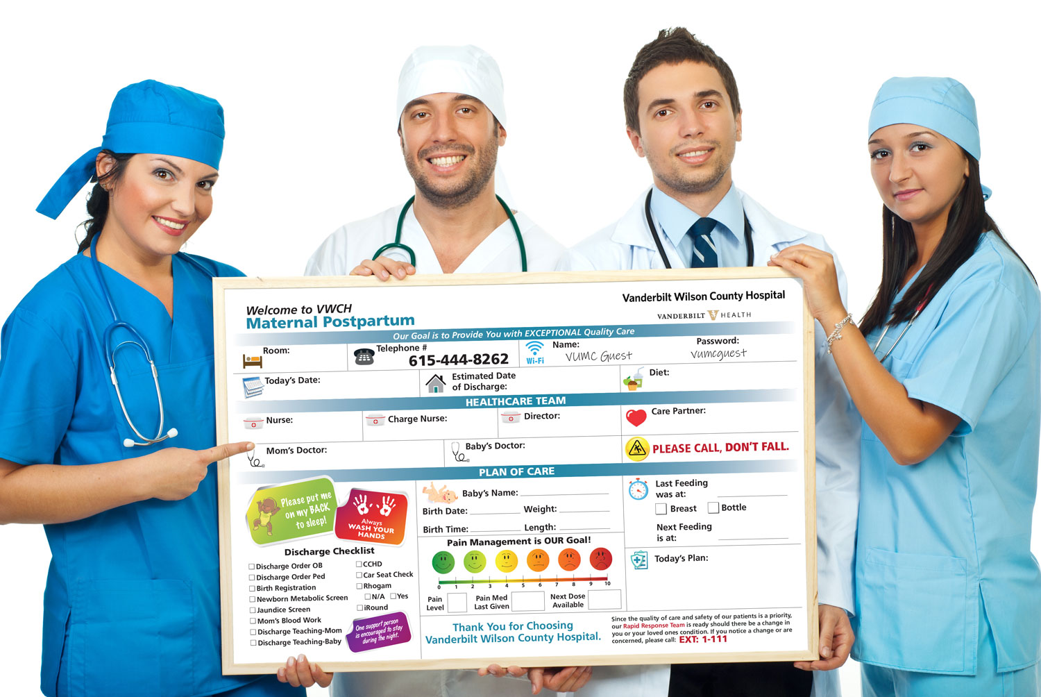 Patient Communication Marker Boards (Changeable) - Captain James A Lovell Federal Health Care Center